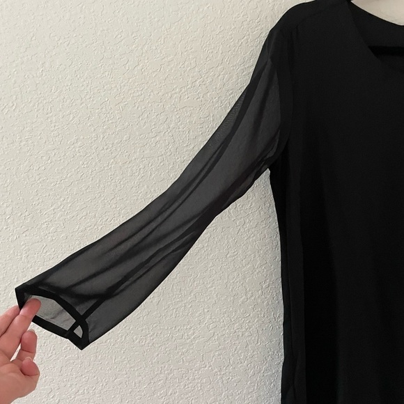Rag & Bone Sheer Long Sleeve Viscose Top - Picture 3 of 9